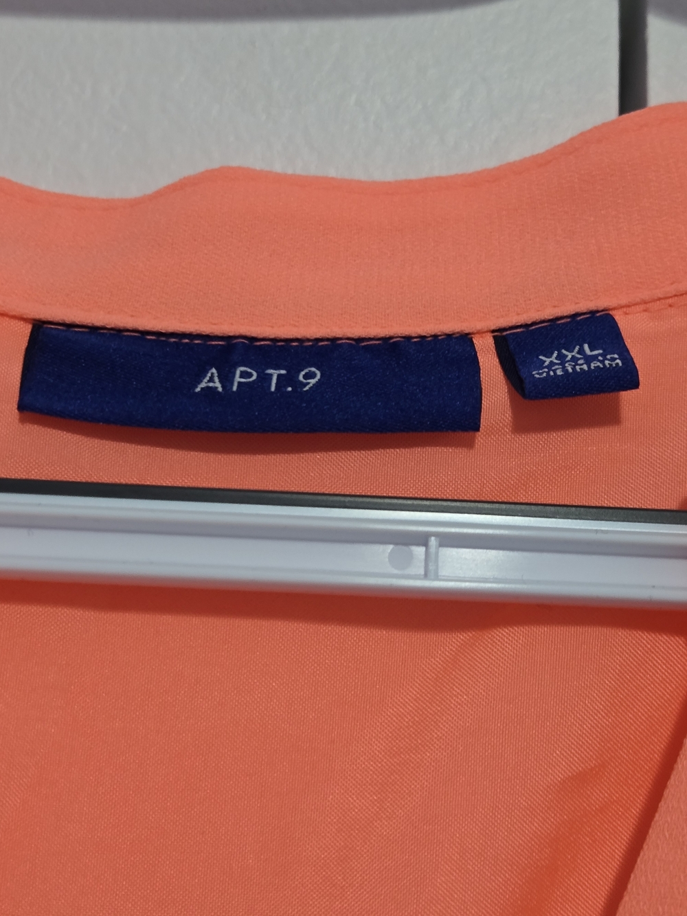 Apt 9 Coral Sleeveless Dress XXL Cinched Waist Shift Dress Bright Orange - Picture 2 of 6